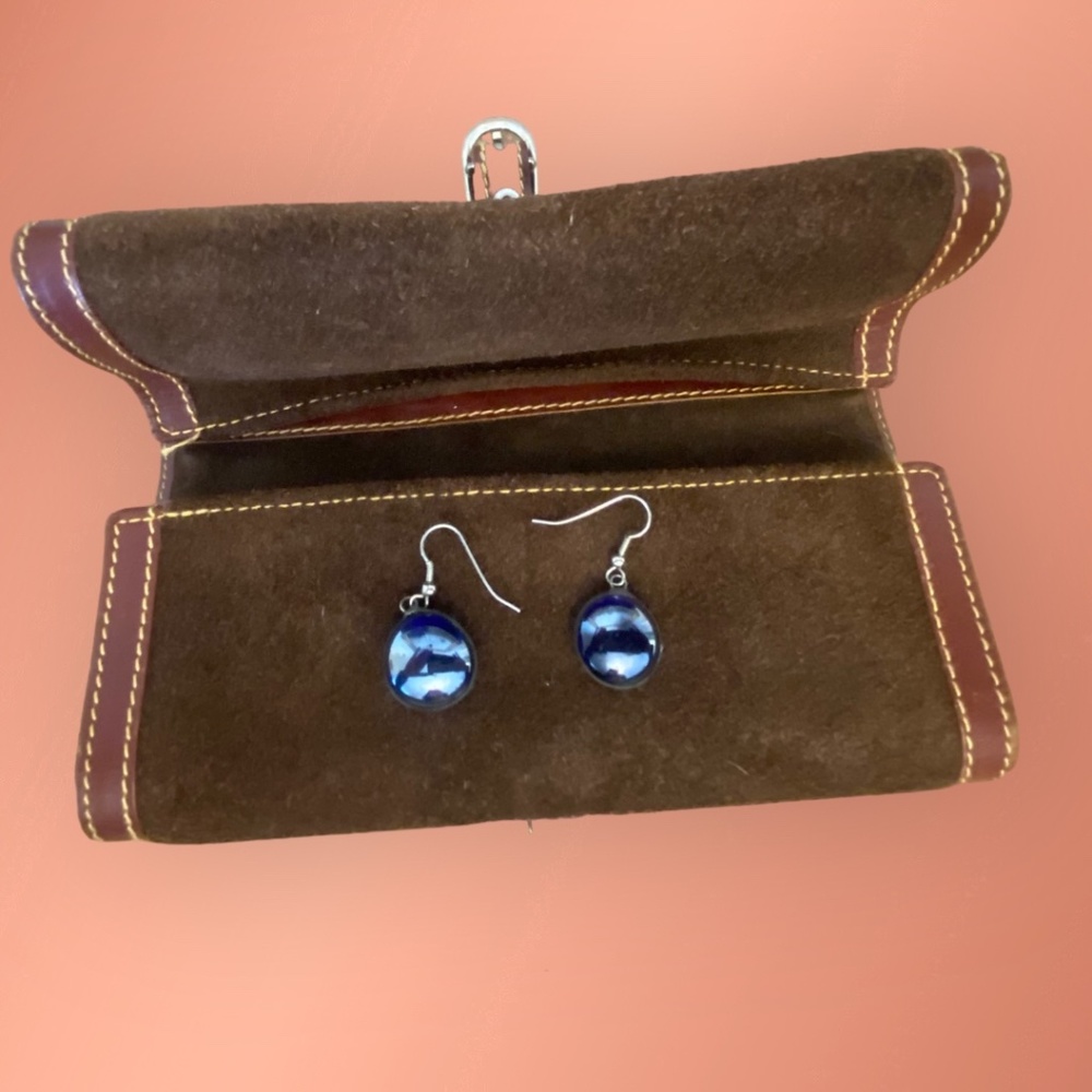Vintage Handblown Glass Drop Earrings